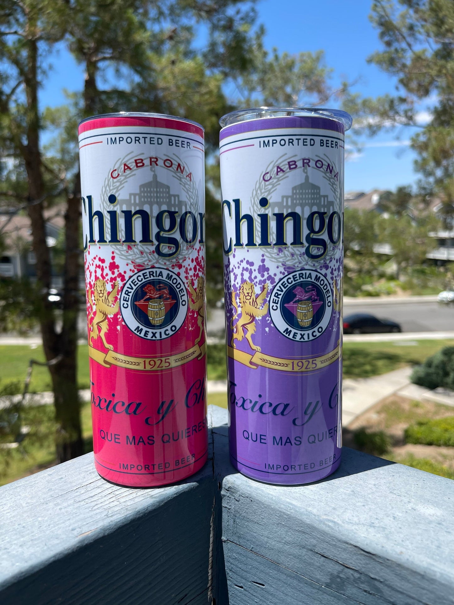 Chingona Tumbler | Chingona cold and hot tumbler | Custom tumbler | Mom tumbler | 20oz Skinny Stainless steel tumbler