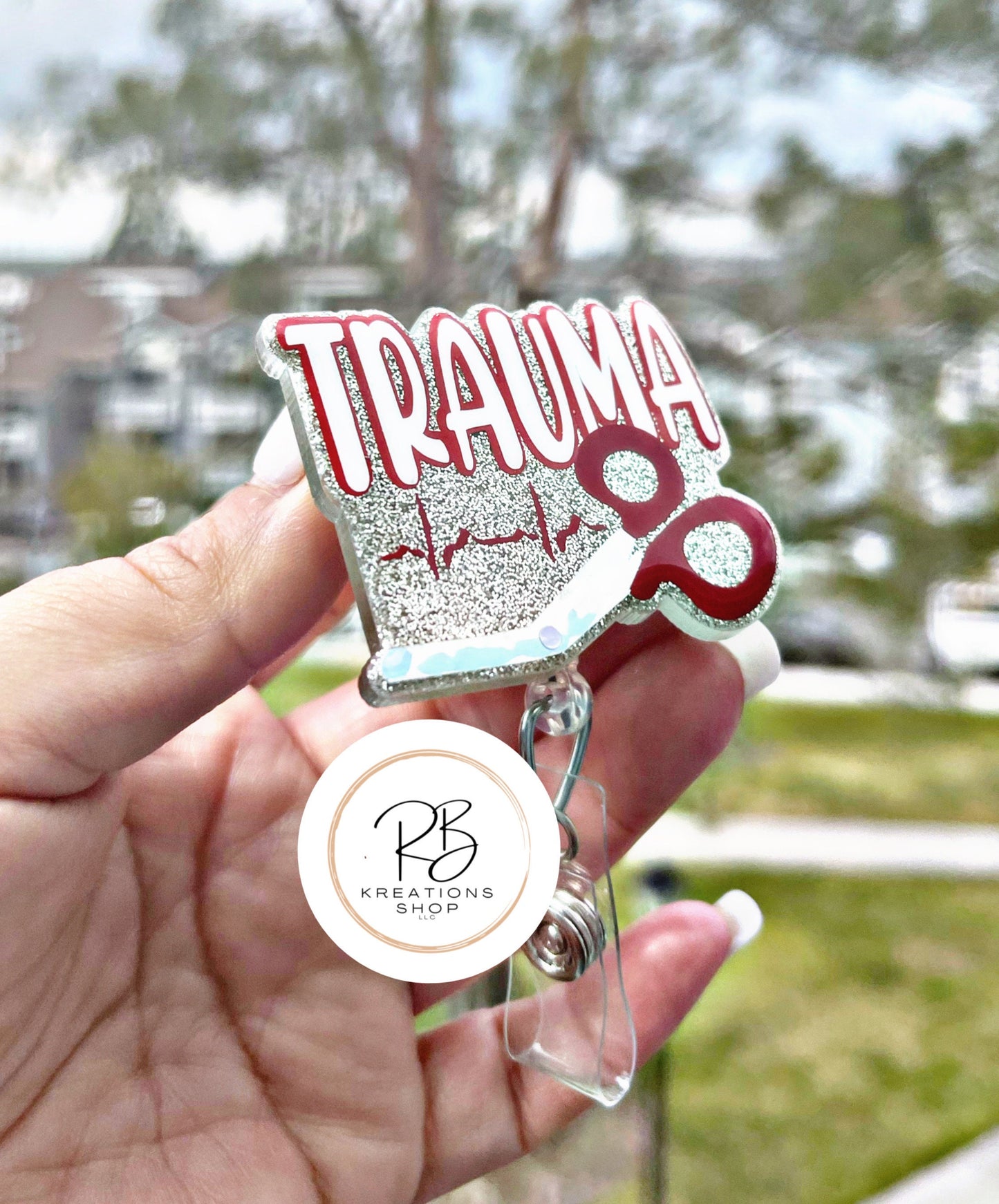 Trauma Badge Reel | Retractable | Badge Holder | Name tag holder | Interchangeable