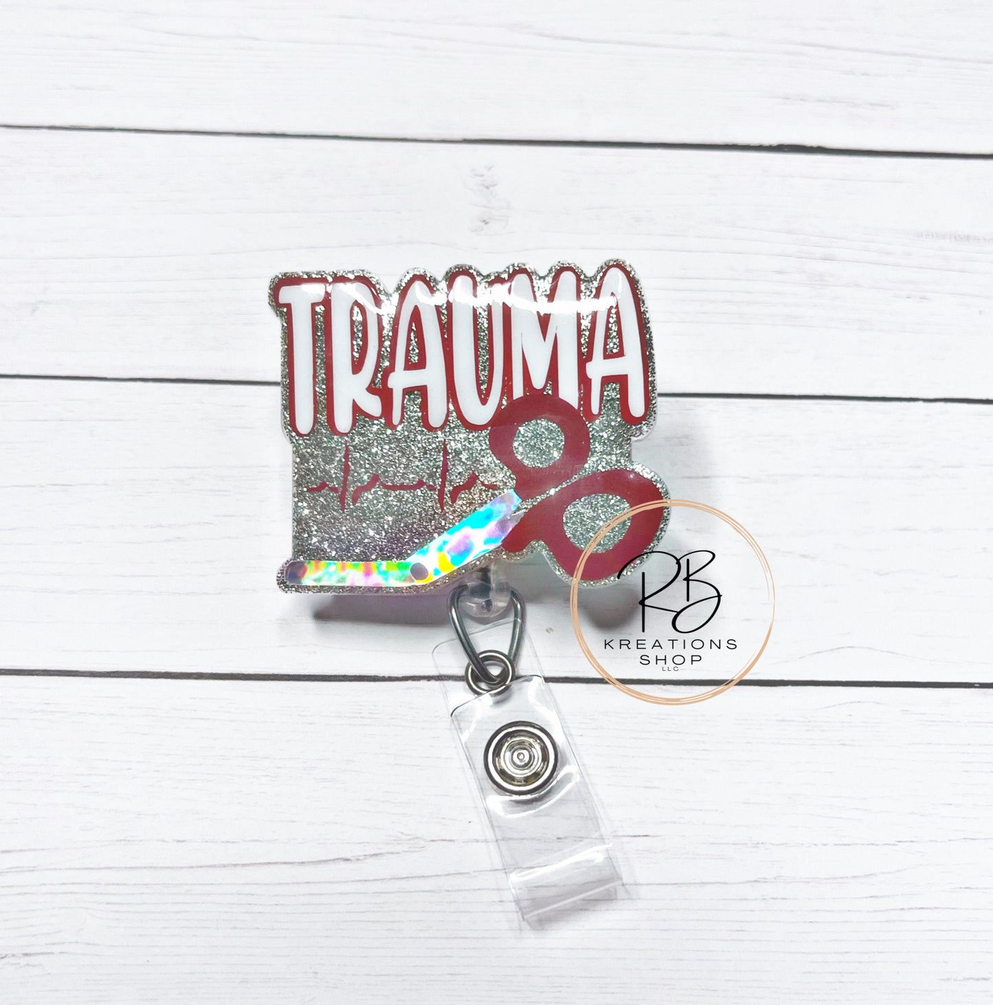 Trauma Badge Reel | Retractable | Badge Holder | Name tag holder | Interchangeable