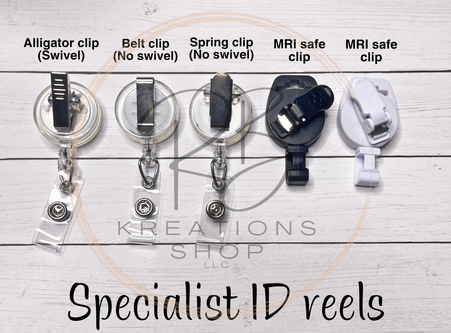 Custom Order Badge reel | Medical Badge Reel | Hospital Staff | Nurses | Retractable | Interchangeable |