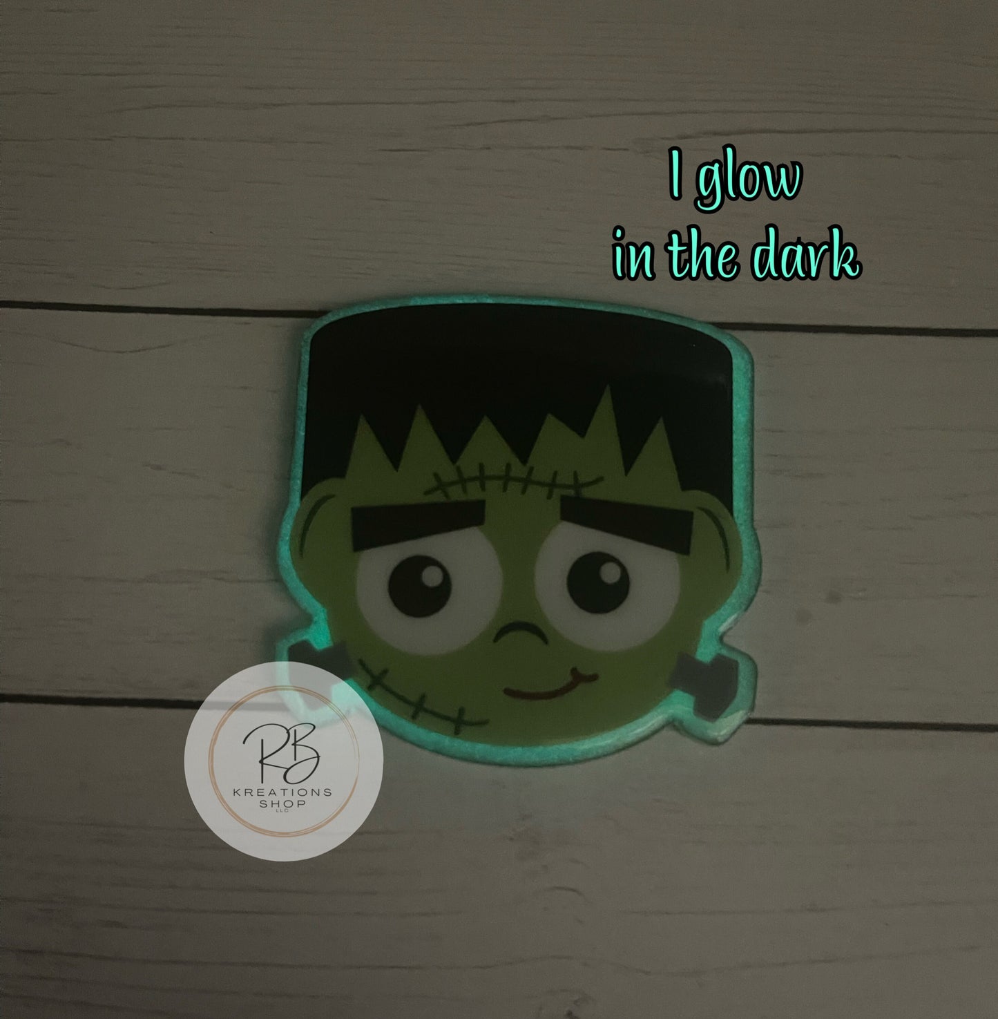 Frankenstein Badge Reel | Glow in the dark Badge Reel | Friendly Monster | Nurses ID clip | Halloween Badge reel |