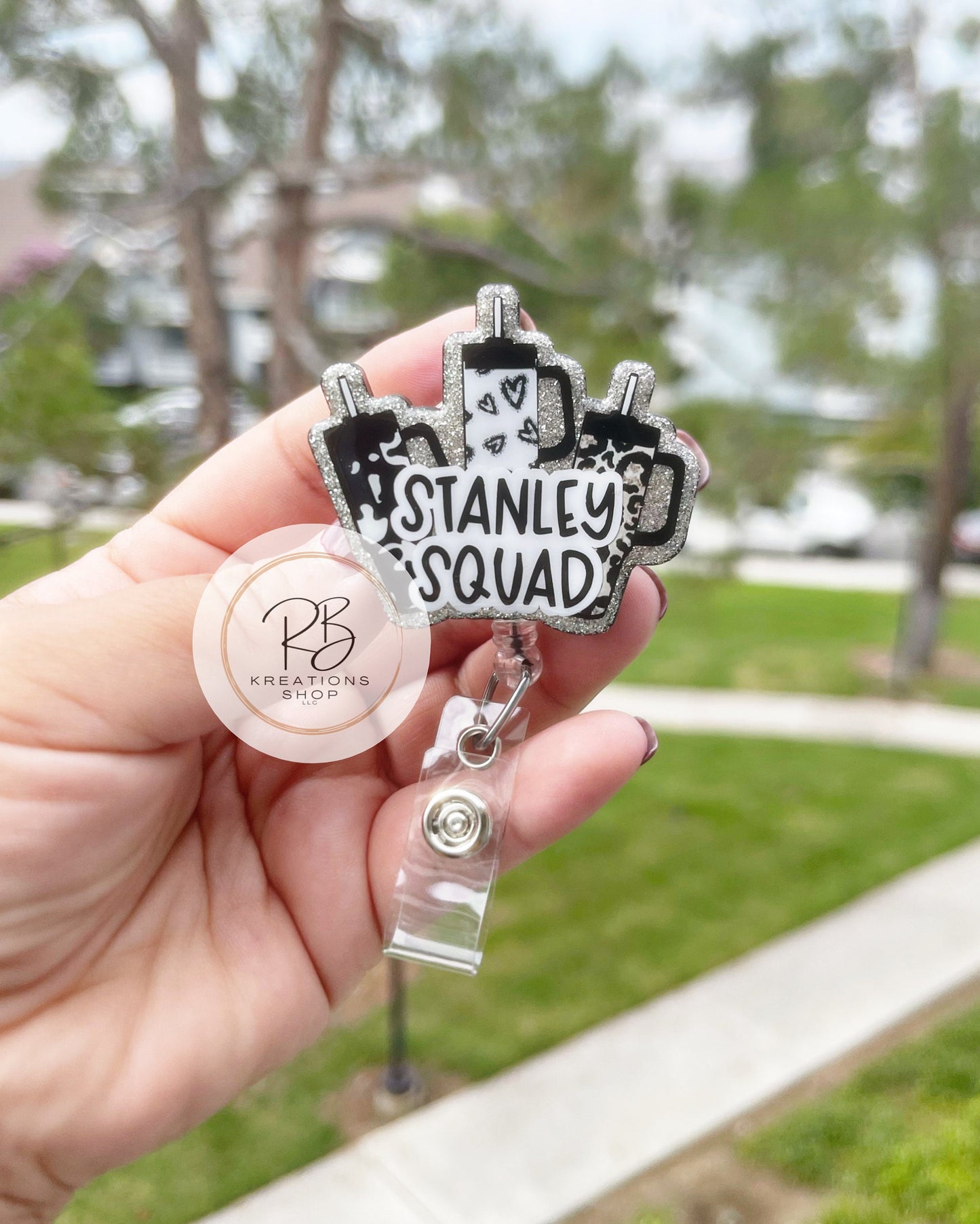 Tumbler Squad Badge reel | Cute Tumbler badge reel | Medical Badge Reel | Hospital Staff | Nurses | Retractable | Interchangeable |