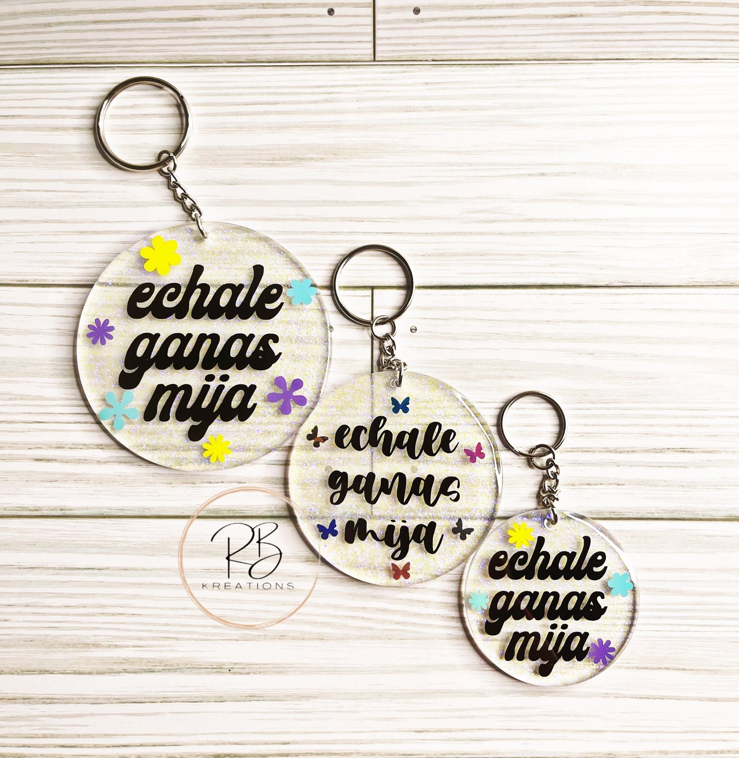 Echale ganas mija keychain | Ponte las pilas Keyring | Motivation | Motivacion | Dichos Hispanos | llaveros en español |