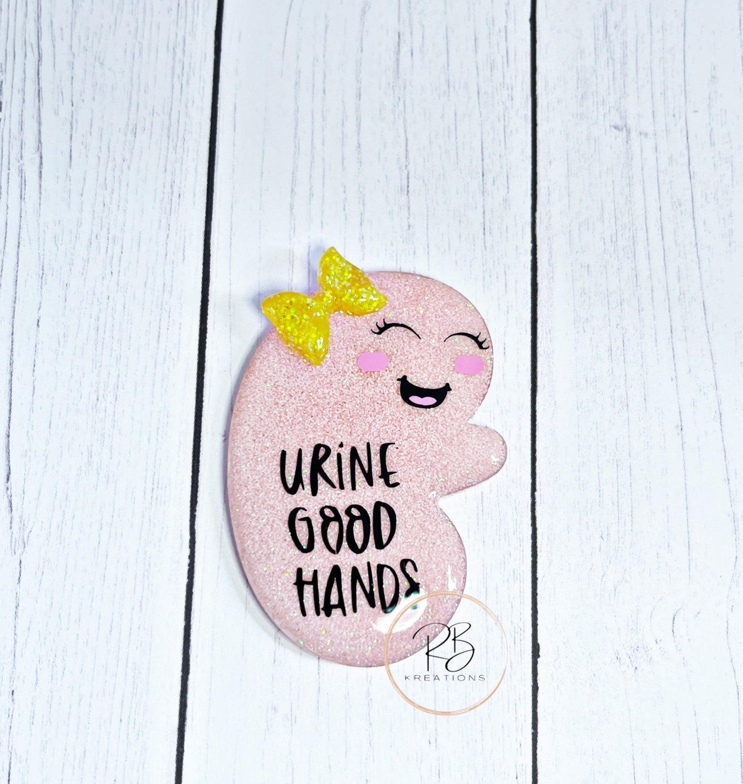 Urine In Good Hands Badge Topper | Kidney Badge Reel | Humor Badge Holder | Interchangeable Badge Reel | Funny Nurse Badge Reel