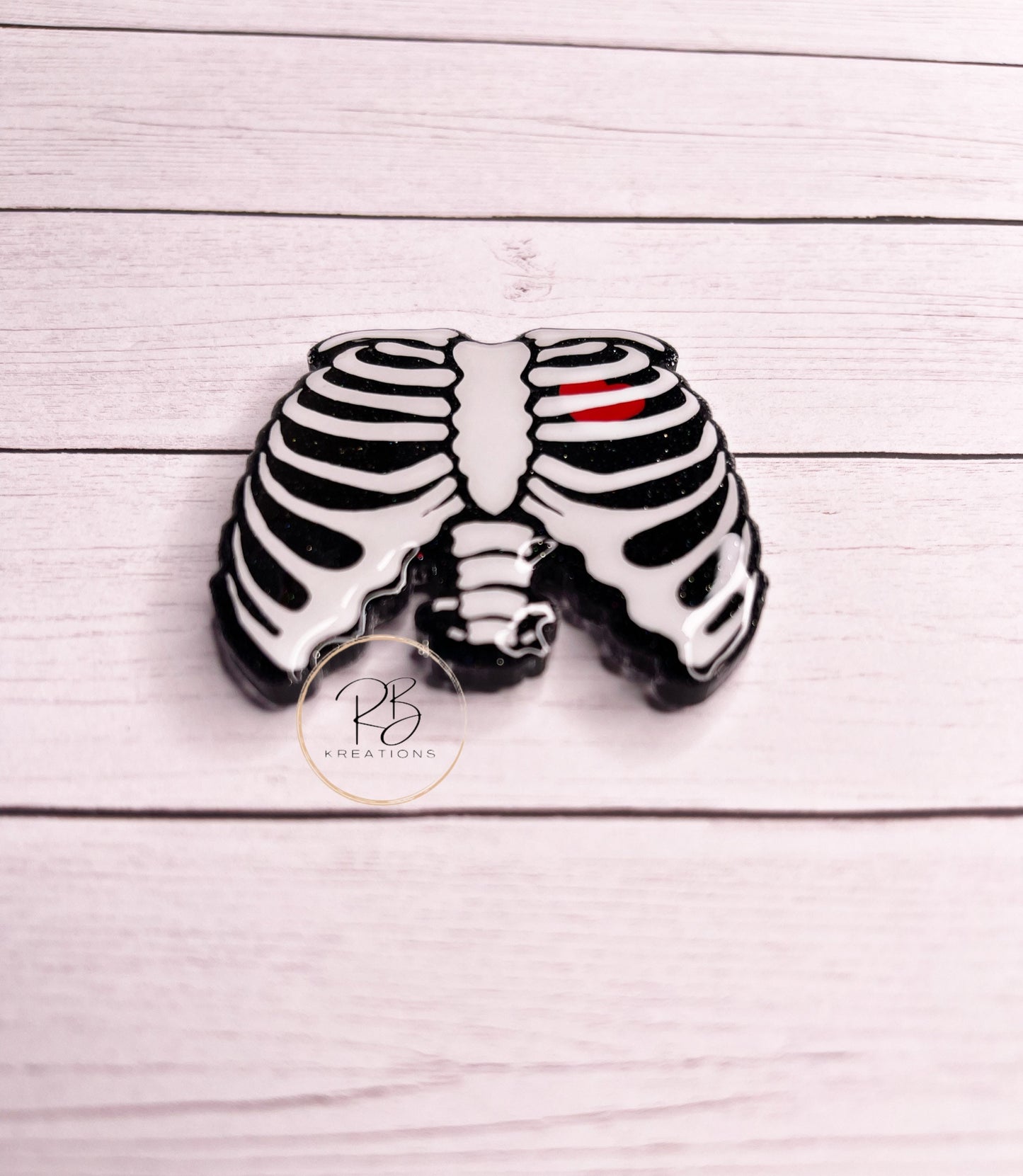X-ray Tech Badge Reel | Radiology Badge Holder | Radiologist | Rib Cage Badge Clip | Retractable | Interchangeable