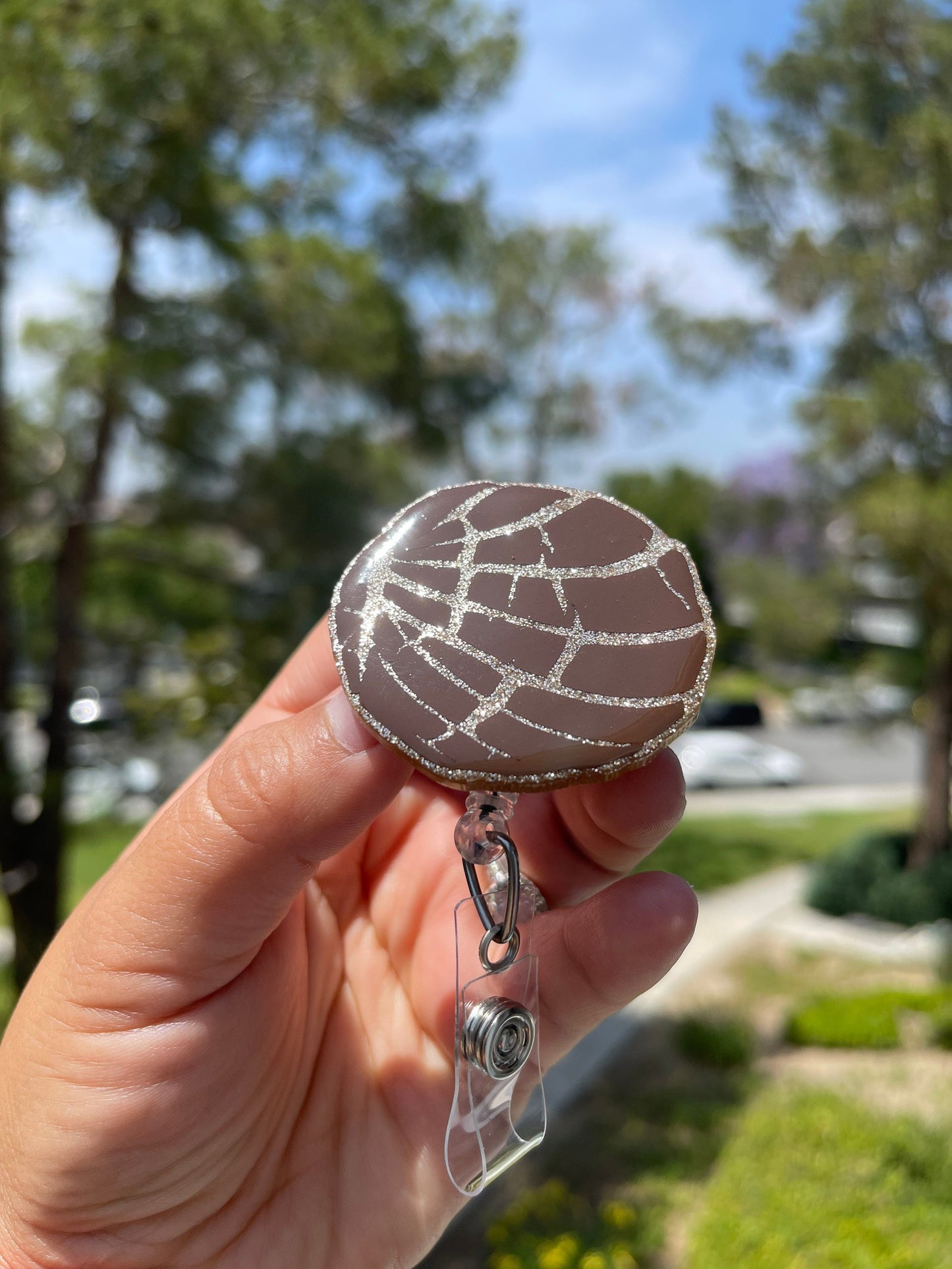 Conchas Badge Reel | Pan Dulce Badge Holder | Nurse | Hispanic Brujería | Concha Badge Clip | Retractable | Interchangeable