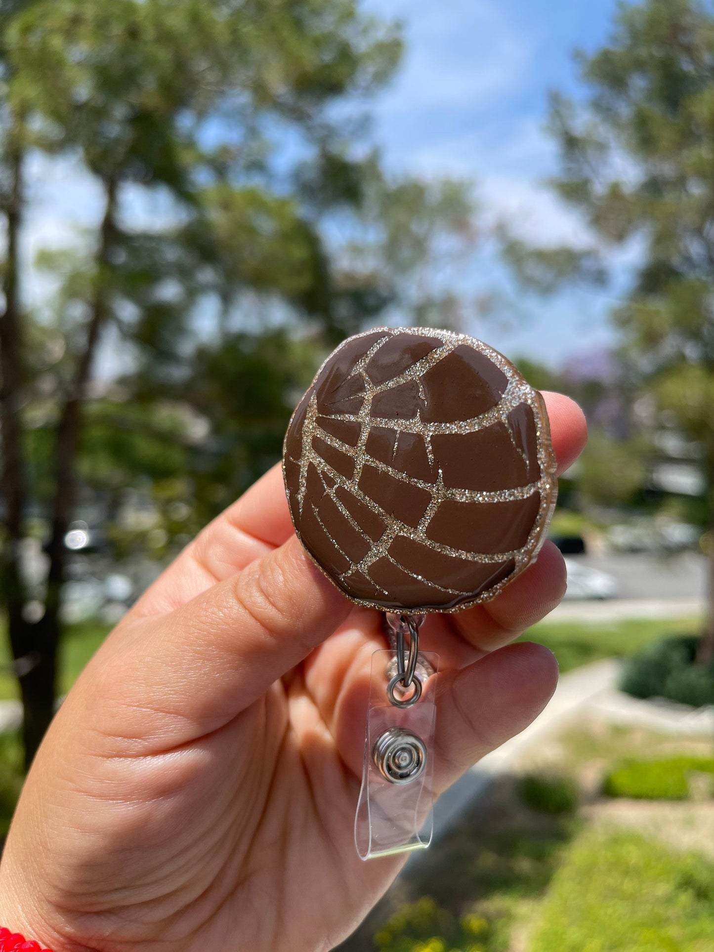 Conchas Badge Reel | Pan Dulce Badge Holder | Nurse | Hispanic Brujería | Concha Badge Clip | Retractable | Interchangeable
