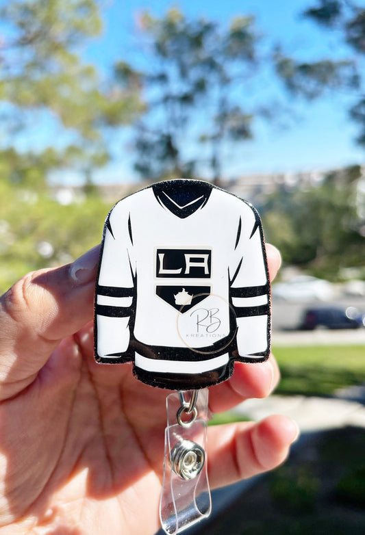 Hockey Jersey Badge Reel | Hockey Team Badge Holder | Nurse Gift | Jersey Badge Clip | Retractable | Interchangeable