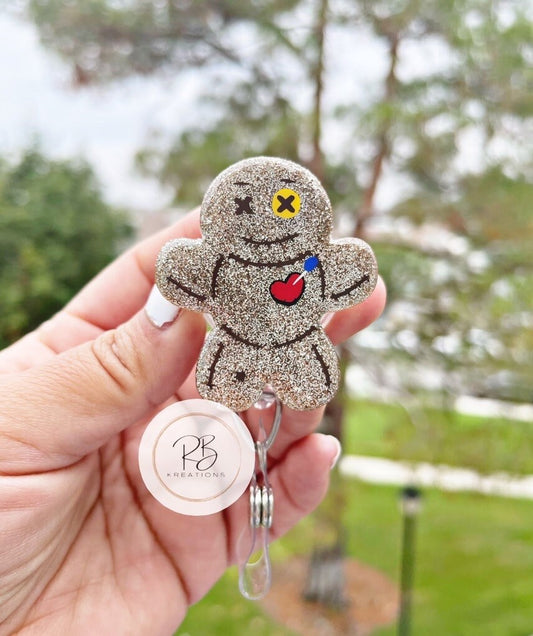 Voodoo Doll Badge Reel | Cute Voodoo Doll Badge Reel Voodoo Badge Holder | Badge Holder | Halloween | Interchageable