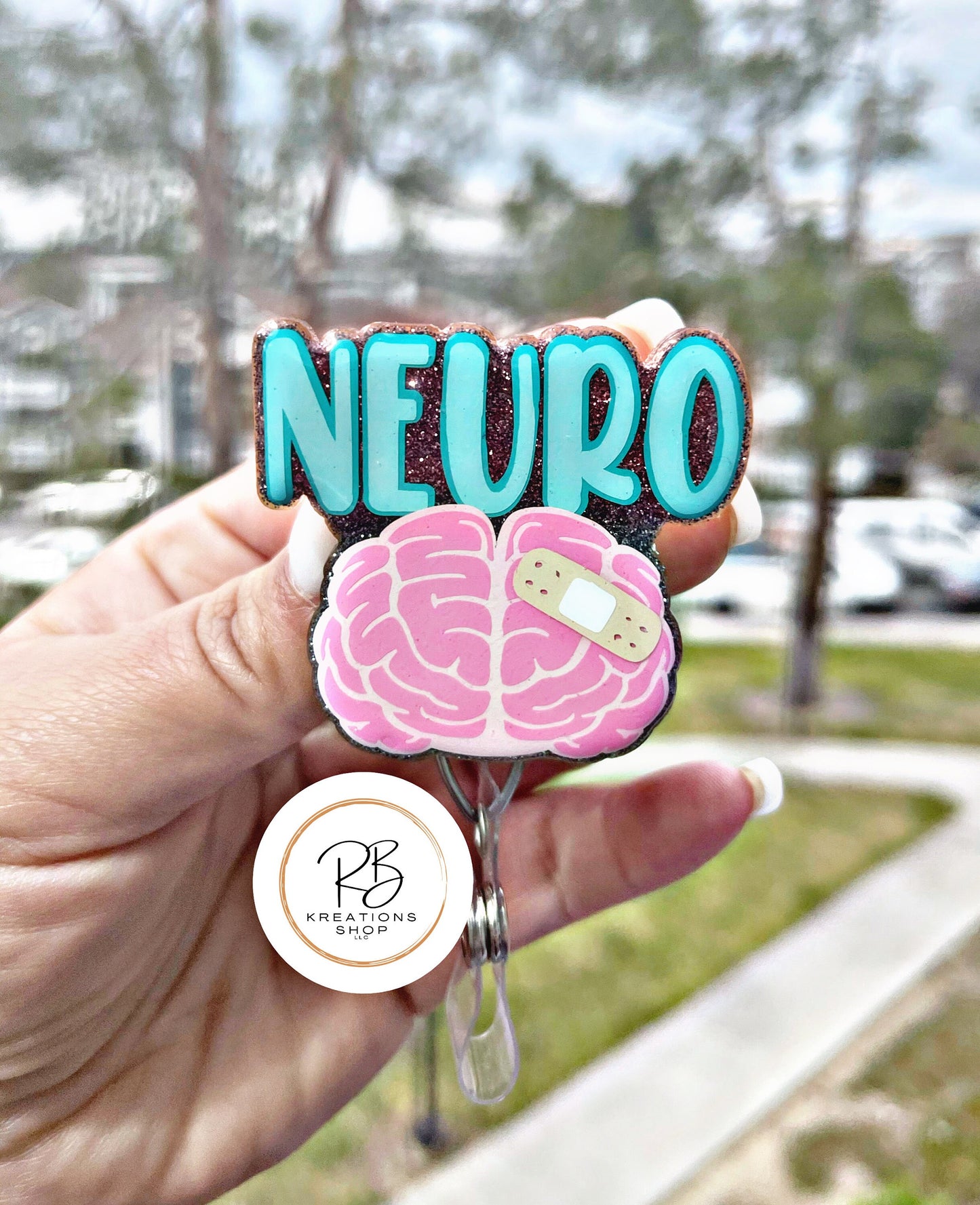 Neuro Badge Reel | Neurology badge holder|  Retractable | Badge Holder | Name tag holder | Interchangeable