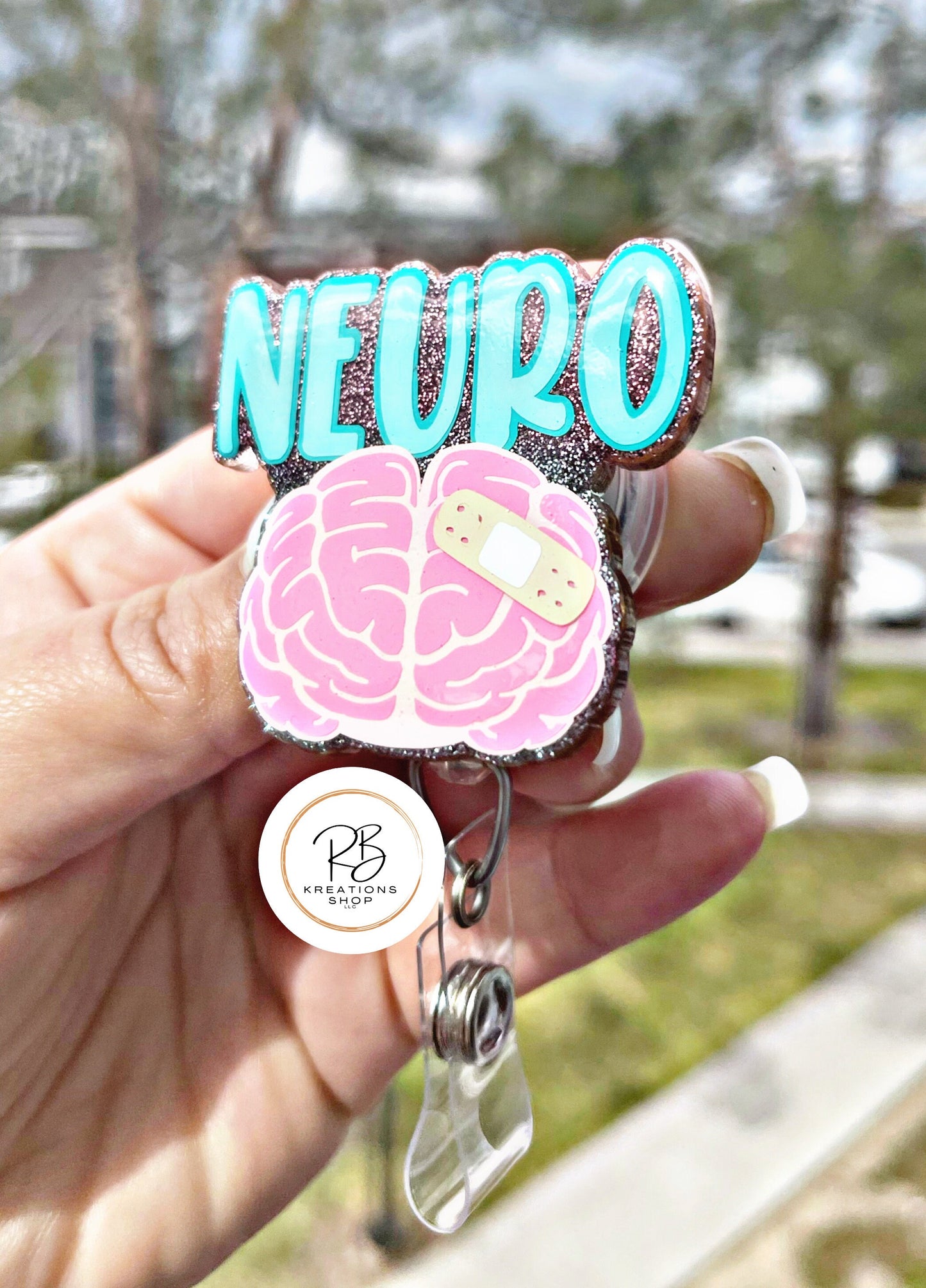Neuro Badge Reel | Neurology badge holder|  Retractable | Badge Holder | Name tag holder | Interchangeable