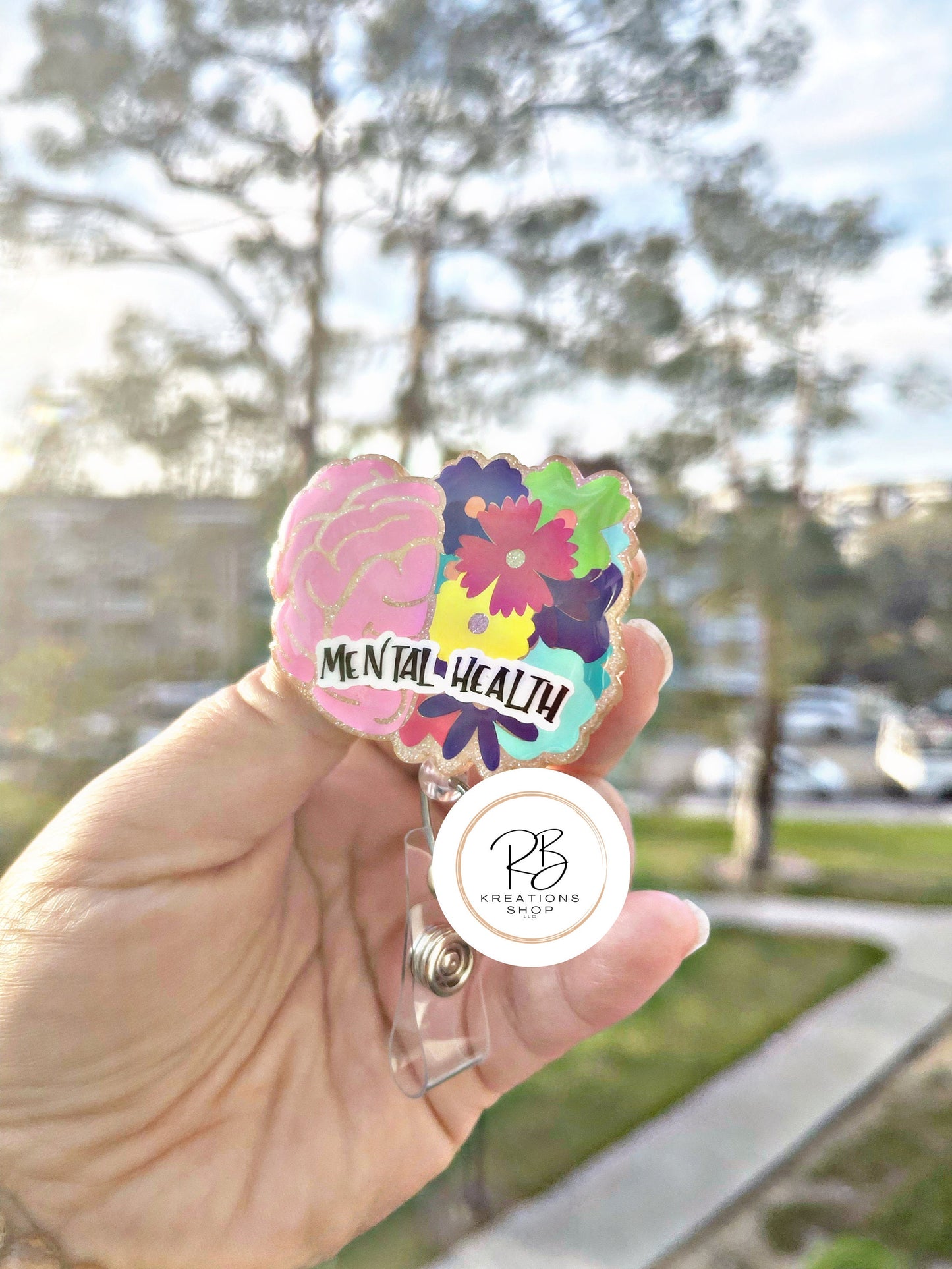 Mental Health badge reel | Nurse badge reel | Mental health Matters badge holder | Medical badge topper | Interchangeable | Retractable