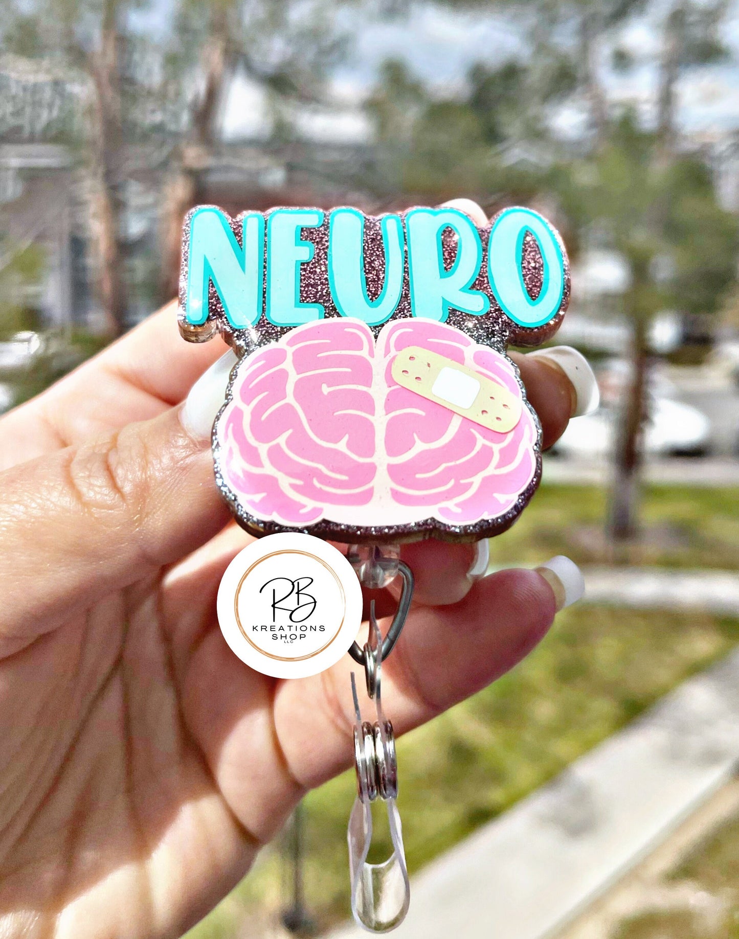 Neuro Badge Reel | Neurology badge holder|  Retractable | Badge Holder | Name tag holder | Interchangeable