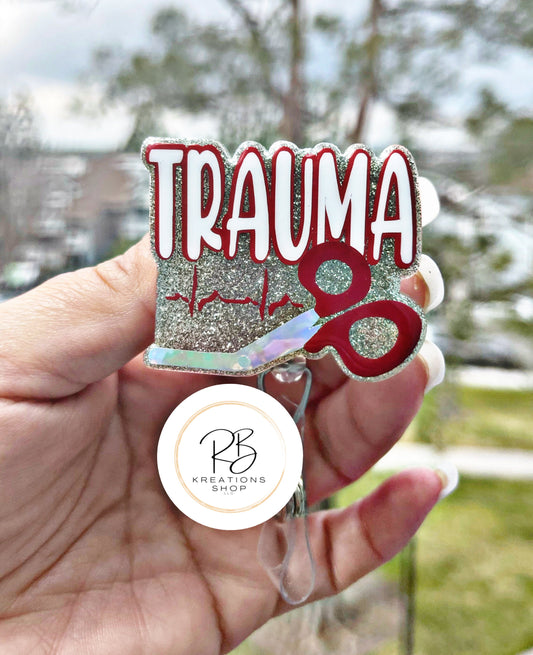 Trauma Badge Reel | Retractable | Badge Holder | Name tag holder | Interchangeable
