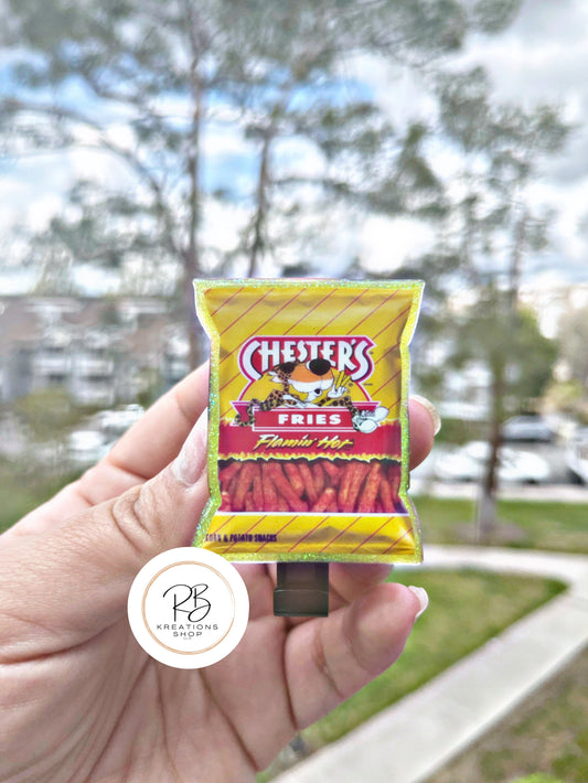 Hot Fries chip badge reel | Nurse badge reel | chips ID badge holder | Medical badge topper | funny badge reel | Interchangeable Retractable