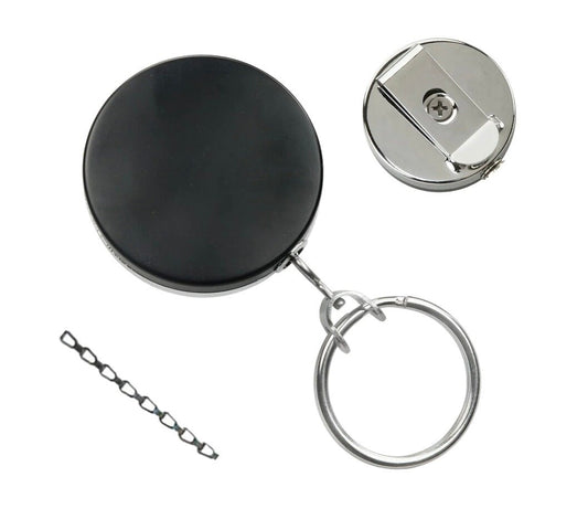 Upgrade to Heavy Duty badge reel | Heavy Duty chain belt clip | Heavy Duty wire belt clip