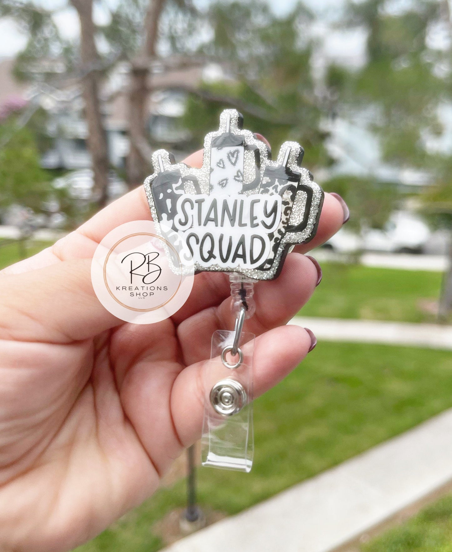Tumbler Squad Badge reel | Cute Tumbler badge reel | Medical Badge Reel | Hospital Staff | Nurses | Retractable | Interchangeable |