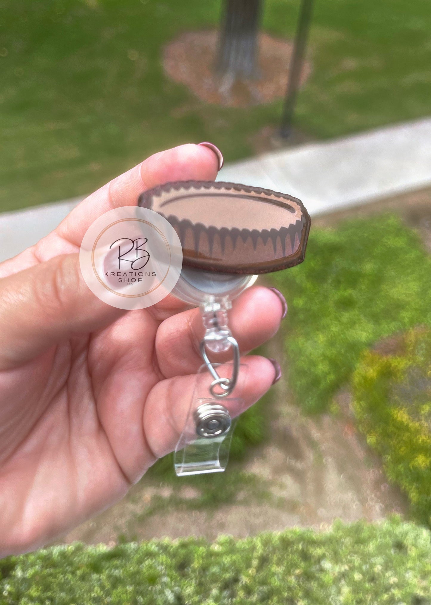 Chocolate cup Badge reel | Peanut butter cup badge reel | Medical Badge Reel | Hospital Staff | Nurses | Retractable | Interchangeable |
