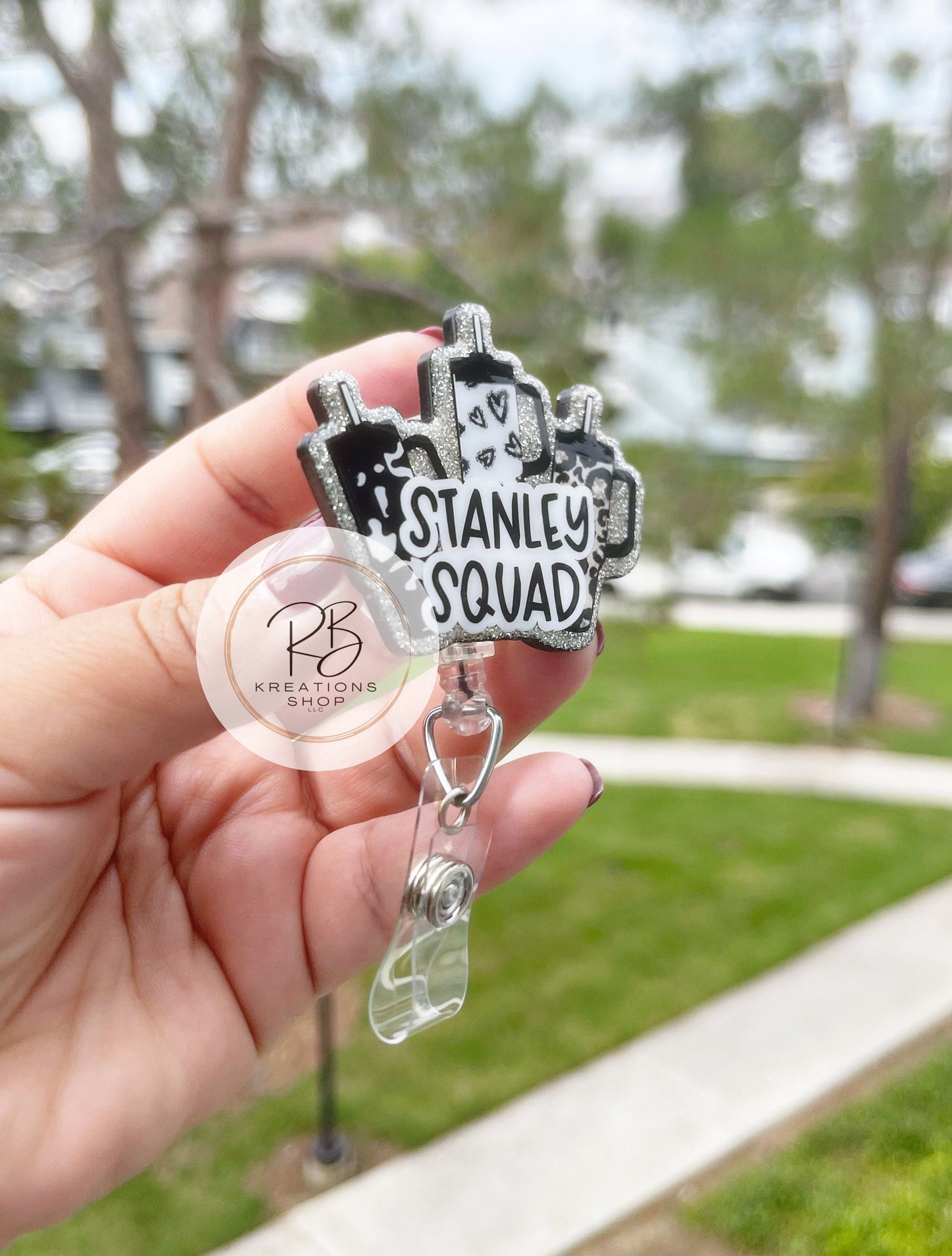 Tumbler Squad Badge reel | Cute Tumbler badge reel | Medical Badge Reel | Hospital Staff | Nurses | Retractable | Interchangeable |